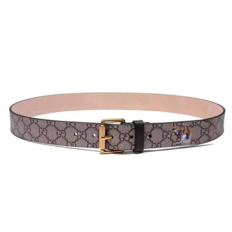 gucci tiger print gg supreme belt|gucci supreme reversible belt reviews.